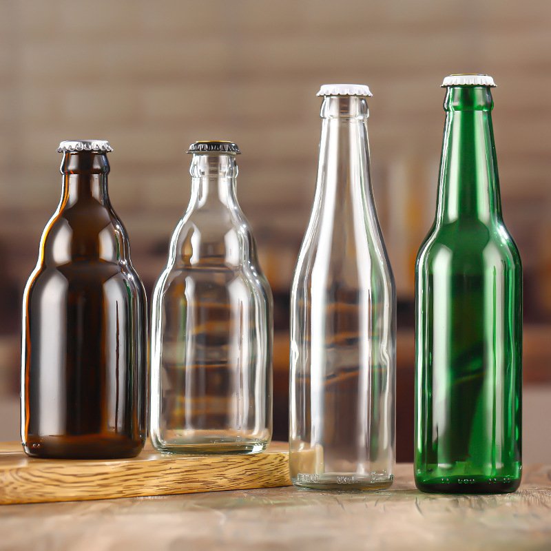Bouteilles de bière en verre