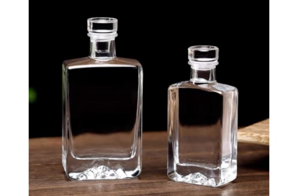 Quadratische Glasflaschen