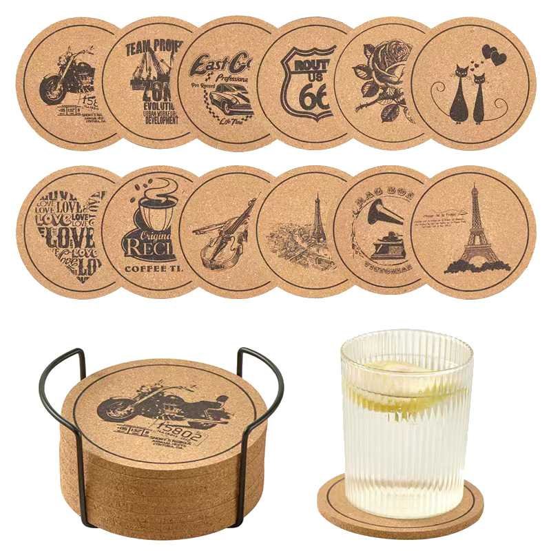 Custom Round Cork Coasters